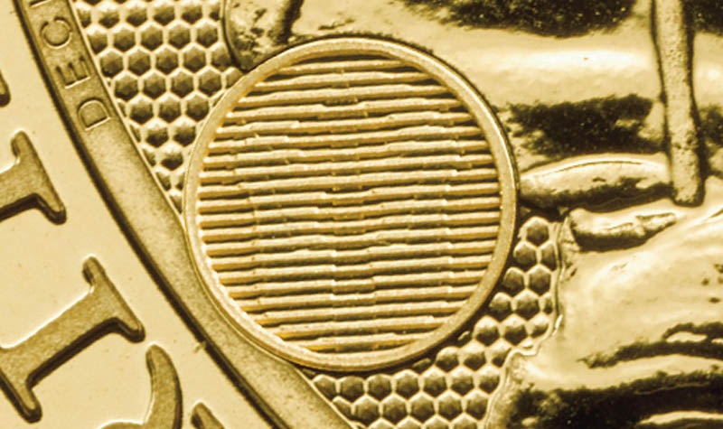 Britannia coin's hologram effect