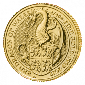 1/4oz Gold Dragon Queens Beast