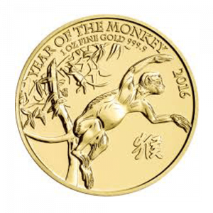 Gold Lunar Monkey 2016 1oz