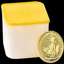 2021 Gold Britannia 1oz coins - Full Tube of 10 coins