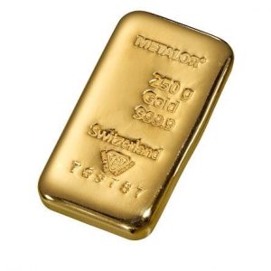 Metalor 250g Gold Bar