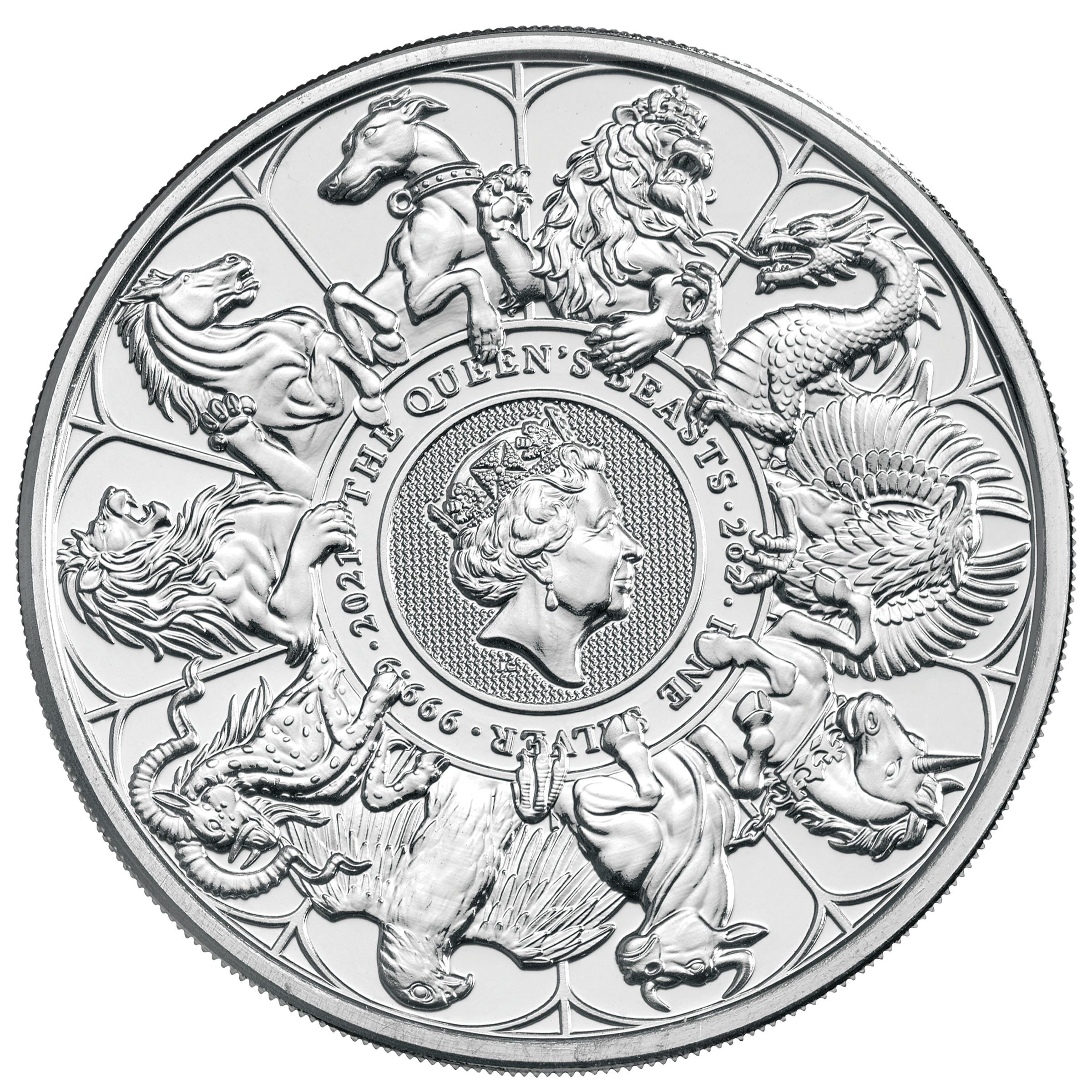 2oz Silver Queen's Beasts Completer Coin