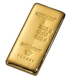 Metalor 500g Gold Bar