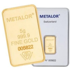 Metalor 5g Gold Bar