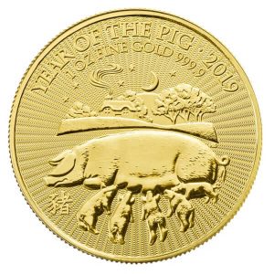 1oz Gold Lunar Pig 2019