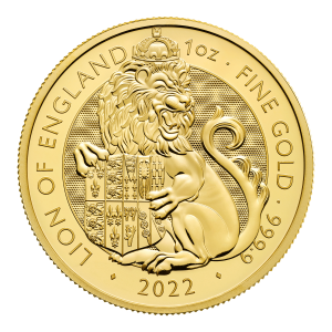 2022 Tudor Beasts The Lion of England 1oz Gold Coin