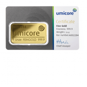Umicore 1oz Gold Bar