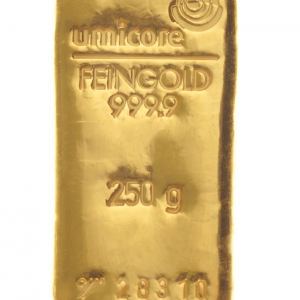 Umicore 250g Gold Bar