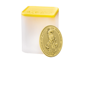 1oz Gold White Horse of Hanover Queen's Beast - Full tube of 10 coins