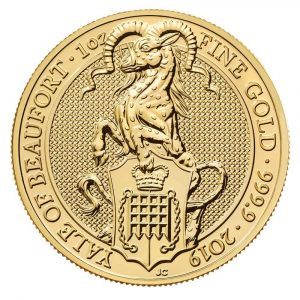 1oz Gold Yale of Beaufort Queen's Beast