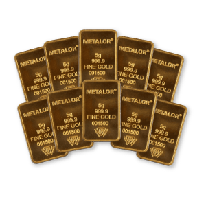 Metalor 5g Gold 10 Bar Bundle