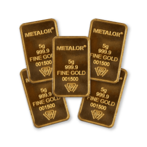 Metalor 5g Gold 5 Bar Bundle