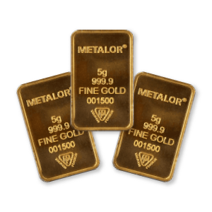 Metalor 5g Gold 3 Bar Bundle