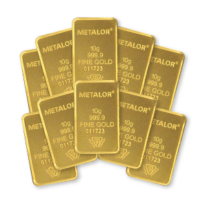 Metalor 10g Gold 10 Bar Bundle