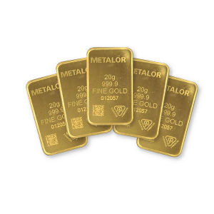 Metalor 20g Gold 5 Bar Bundle
