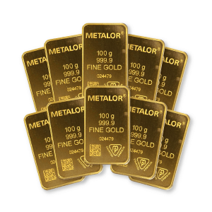 Metalor 100g Gold 10 Bar Bundle