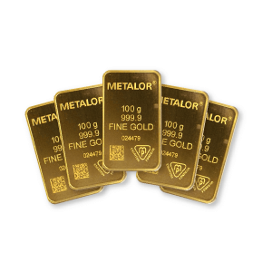 Metalor 100g Gold 5 Bar Bundle