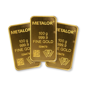 Metalor 100g Gold 3 Bar Bundle