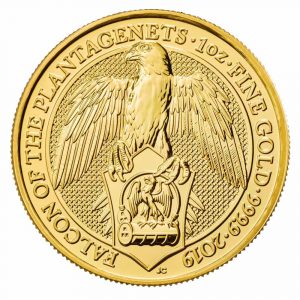 1oz Gold Falcon Queen's Beast