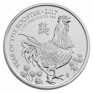 1oz Silver Lunar Rooster coin 2017