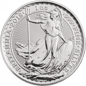 2018 Silver Britannia 1oz coin