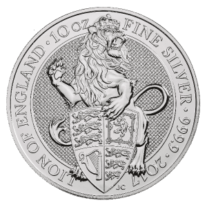 10oz Queen's Beasts Lion Silver Coin (2017)