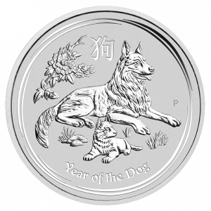 1 Kilo Silver Lunar II Dog 2018