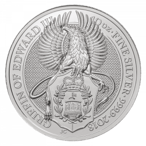 10oz Queen's Beasts Griffin Silver Coin (2018)
