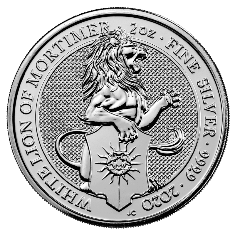 10 oz Queen's Beasts White Lion Silver Coin (2021)