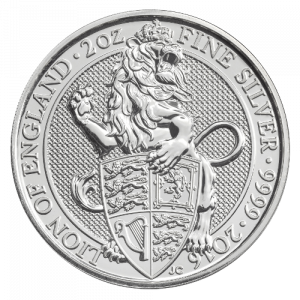2oz Queen's Beasts Lion Silver Coin (2016)