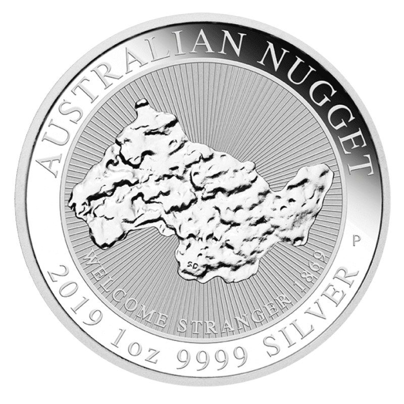 Welcome Stranger Nugget 1oz Silver Coin (2019)