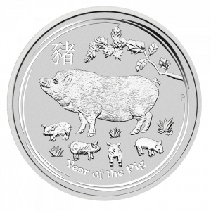 Lunar II Pig 1oz Silver Coin (2019)