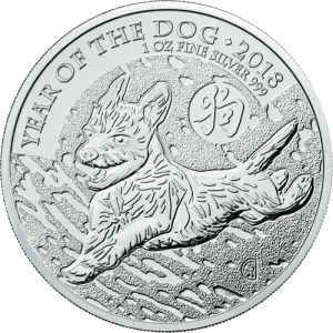 Silver 1oz Lunar UK Year of the Dog 2018