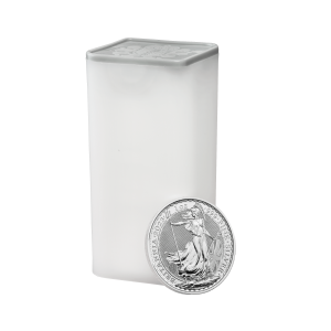 2023 Silver Britannia 1oz Coins - Full Tube of 25 coins