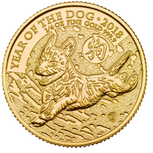 Gold Lunar Dog 2018 1/4oz