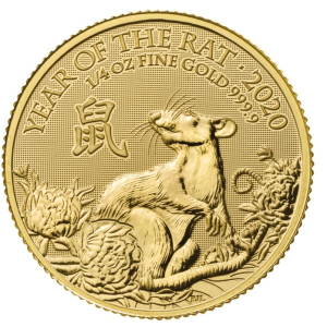 Gold Lunar Rat 2020 1/4oz