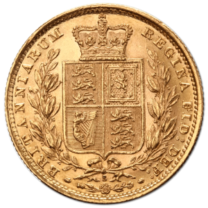 Victoria Young Head Shield Back Sovereign