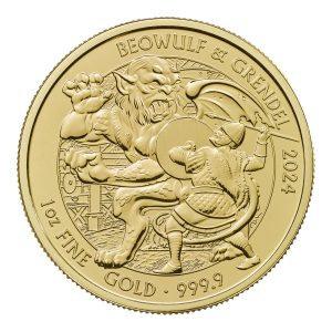 2024 Beowulf and Grendel Myths & Legends 1oz Gold Coin