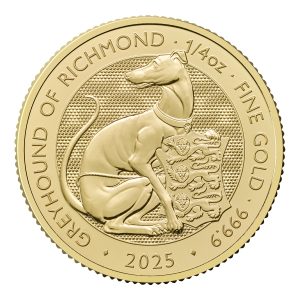 Greyhound of Richmond quarter oz gold coin
