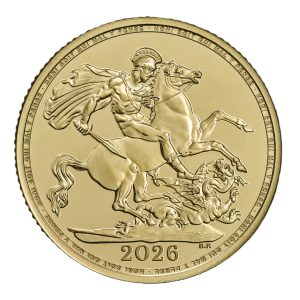 Benedetto Pistrucci St George and the Dragon reverse – 2026 Sovereign